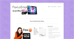 Desktop Screenshot of faxtoemailsouthafrica.co.za